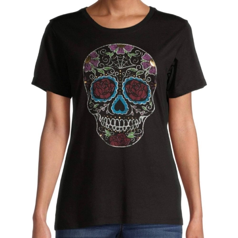Sugar Skull Tee NWT Halloween